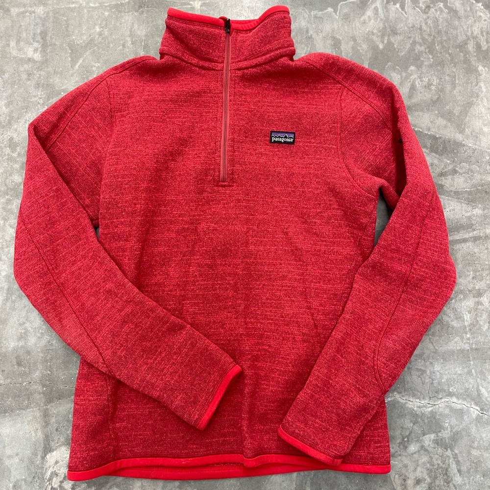 Patagonia Red Better Sweater Quarter Zip